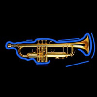 Trumpet Shaped Neonskylt