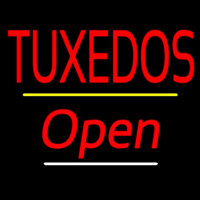 Tu edos Open Yellow Line Neonskylt