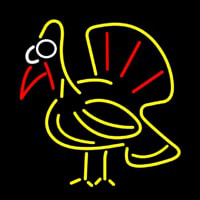 Turkey Bird Logo Neonskylt