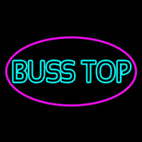 Turquoise Bus Stop Neonskylt