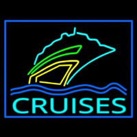 Turquoise Cruises Logo Neonskylt