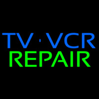 Tv Vcr Repair Neonskylt