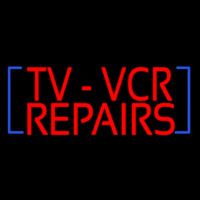 Tv Vcr Repair Neonskylt