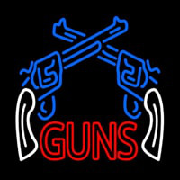 Two Gun Logo Neonskylt