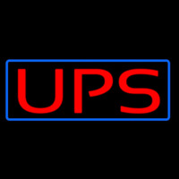 Ups Blue Border Neonskylt