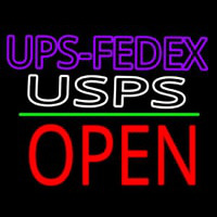 Ups Fede  Usps With Open 1 Neonskylt