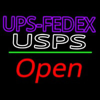 Ups Fede  Usps With Open 2 Neonskylt