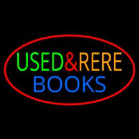 Used And Rare Books Neonskylt