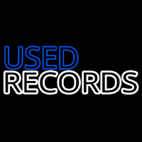 Used Records Neonskylt