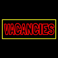 Vacancies Neonskylt