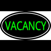 Vacancies With White Border Neonskylt