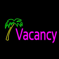 Vacancy Palm Tree Neonskylt