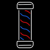 Vertical Barber Logo Neonskylt