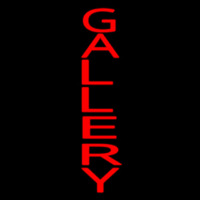 Vertical Red Gallery Neonskylt