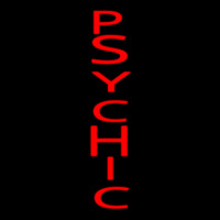 Vertical Red Psychic Neonskylt