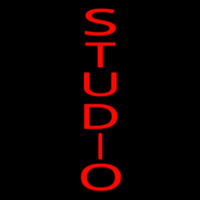 Vertical Red Studio Neonskylt