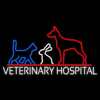 Veterinary Hospital Neonskylt
