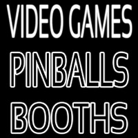 Video Game Pinballs Booths Neonskylt