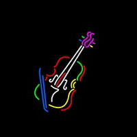 Violin With Logo Neonskylt
