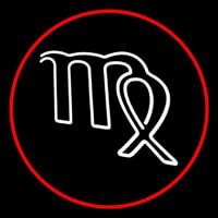 Virgo Red Border Neonskylt