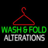 Wash And Fold Alterations Neonskylt
