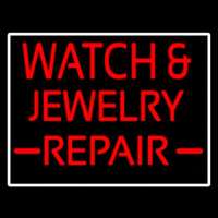 Watch And Jewelry Repair Red Neonskylt