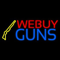 We Buy Guns Neonskylt