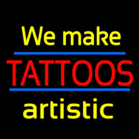 We Make Tattoos Artistic Neonskylt