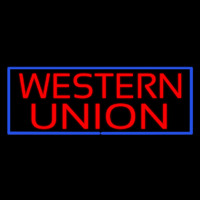 Western Union Neonskylt