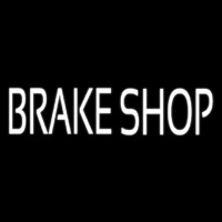 White Brake Shop Neonskylt