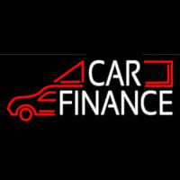 White Car Finance Neonskylt