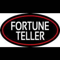 White Fortune Teller Neonskylt