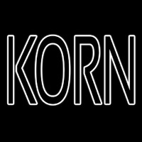 White Korn Neonskylt