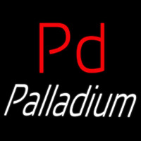 White Palladium Neonskylt