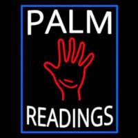 White Palm Readings With Palm Neonskylt