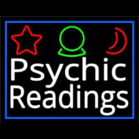 White Psychic Readings And Border Neonskylt