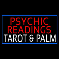 White Psychic Readings White Tarot And Palm Neonskylt