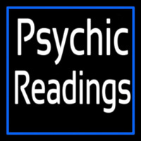 White Psychic Readings With Border Neonskylt