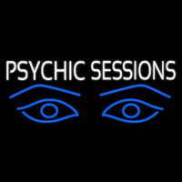 White Psychic Sessions With Blue Eye Neonskylt
