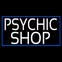 White Psychic Shop Neonskylt