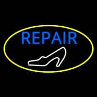 White Sandal Blue Repair Neonskylt