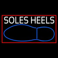 White Soles Heels Neonskylt