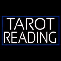 White Tarot Reading Neonskylt
