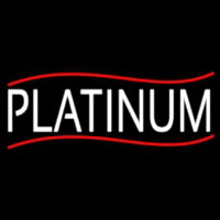 White We Buy Platinum Neonskylt