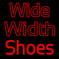 Wide Width Shoes Neonskylt