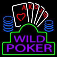 Wild Poker 2 Neonskylt