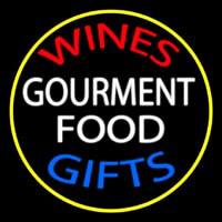 Wines Food Blue Gifts Neonskylt