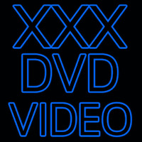 X   Dvd Video Neonskylt