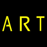 Yellow Art Block Neonskylt