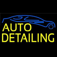 Yellow Auto Detailing 1 Neonskylt